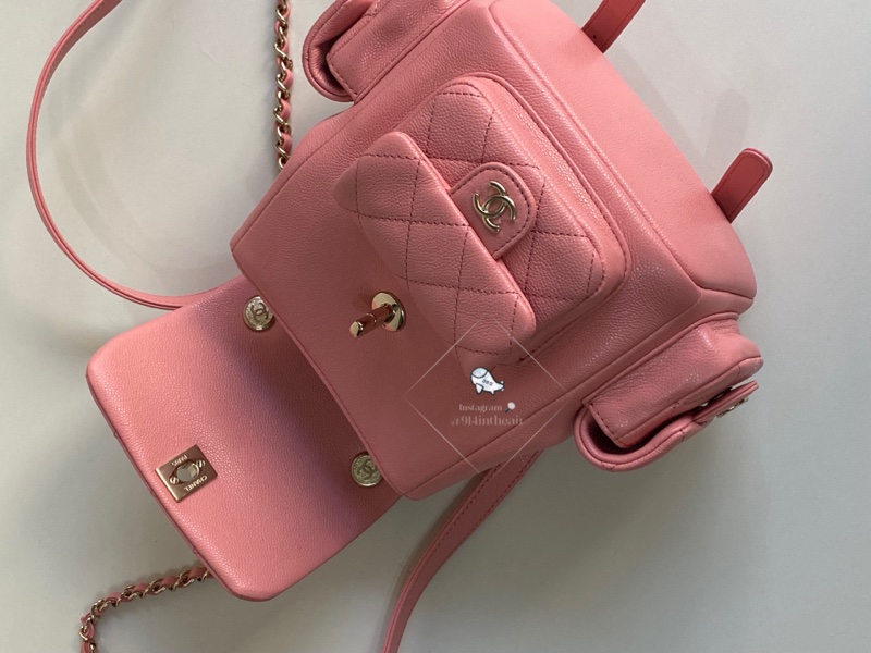 914intheair精品代購『全新閒置』Chanel 坦克雙肩包 duma 後背包 tank 炸彈包-8