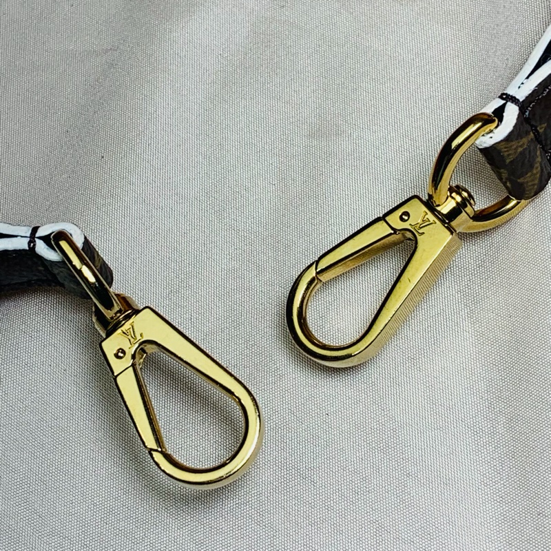 ‼️全台最甜 近新閒置 LV 路易威登 Louis Vuitton 老花桃紅雙面用寬背帶/肩帶-6