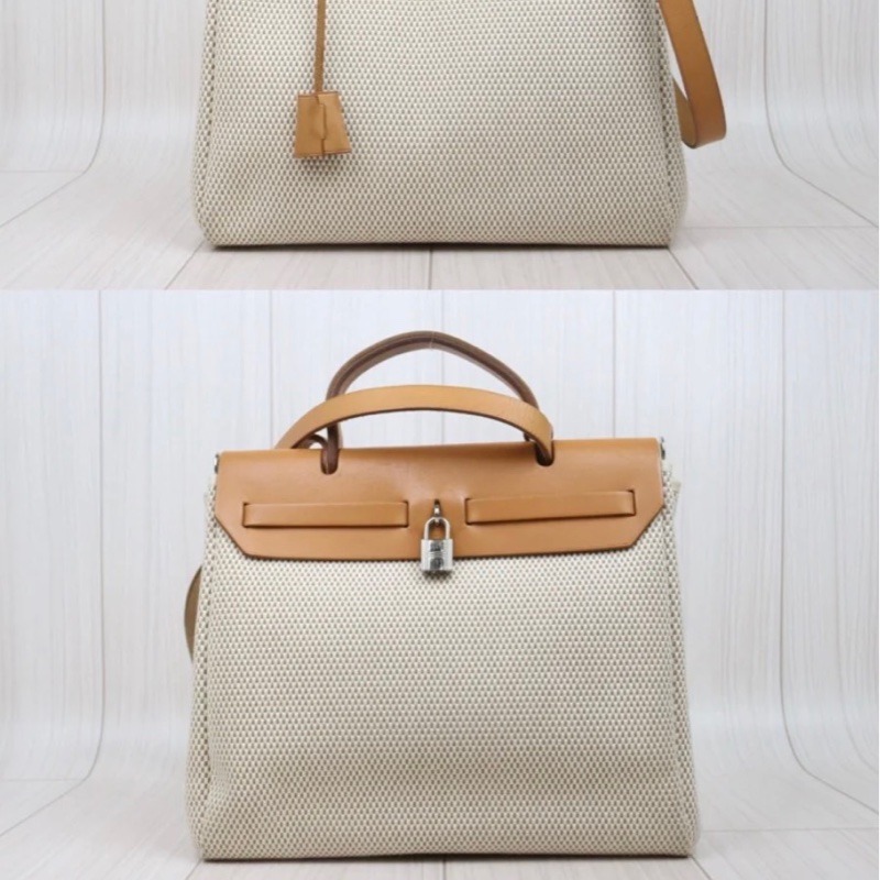 「JL精品代購」9新 Hermes 愛馬仕 herbag 兩包可替換-4