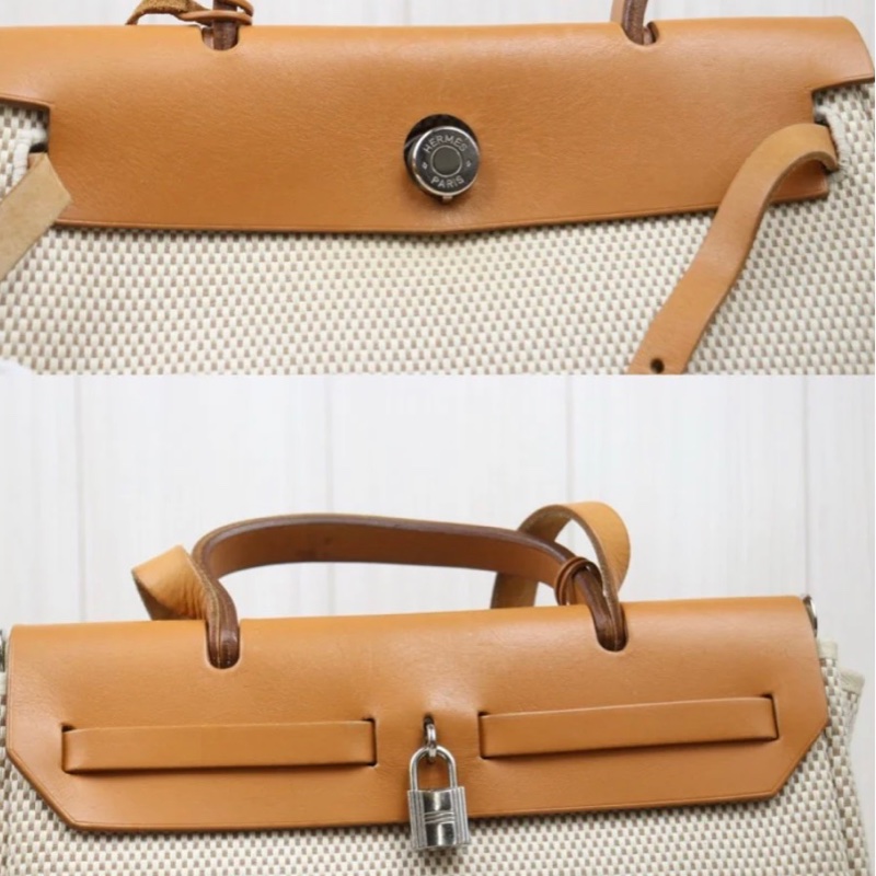 「JL精品代購」9新 Hermes 愛馬仕 herbag 兩包可替換-19