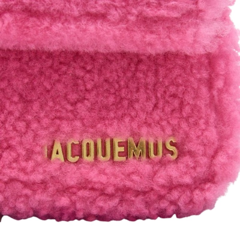 Jacquemus Le Bambidou 桃紅色羊毛腋下包 手袋-3