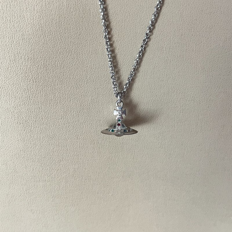 Vivienne Westwood Orb Pendant Necklace / Vivienne Westwood土星銀頸鏈 Orb Pendant Necklace-0
