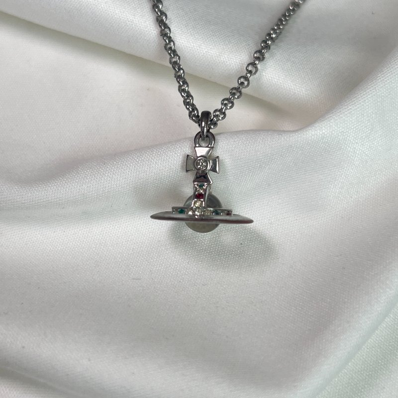 Vivienne Westwood Orb Pendant Necklace / Vivienne Westwood土星銀頸鏈 Orb Pendant Necklace-3