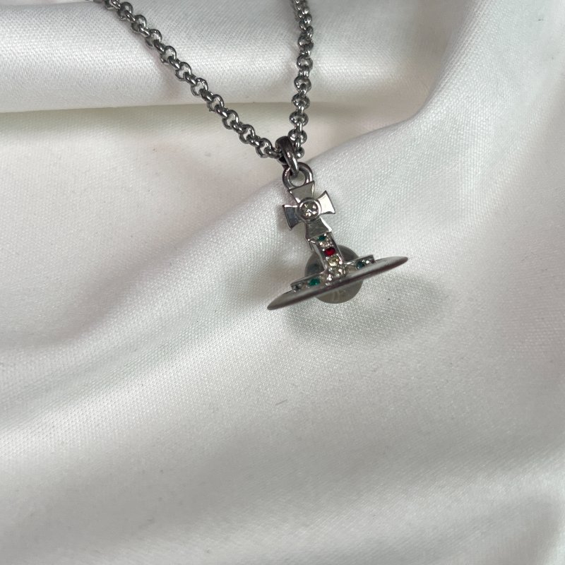 Vivienne Westwood Orb Pendant Necklace / Vivienne Westwood土星銀頸鏈 Orb Pendant Necklace-4
