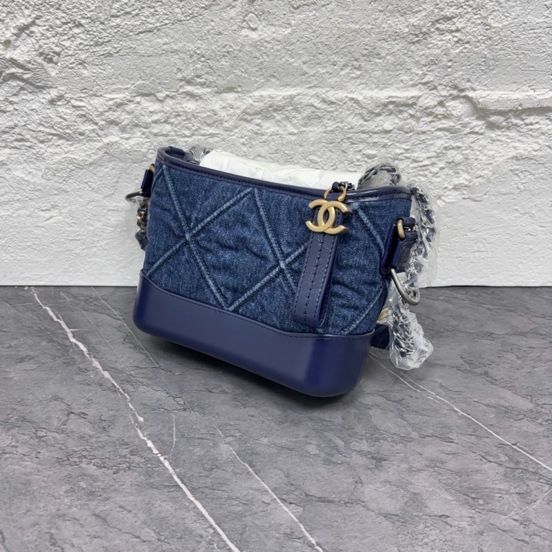 全新全配🈶購證❤️ 香奈兒 #牛仔 #字母手柄 #流浪包 #限量款 小號-4