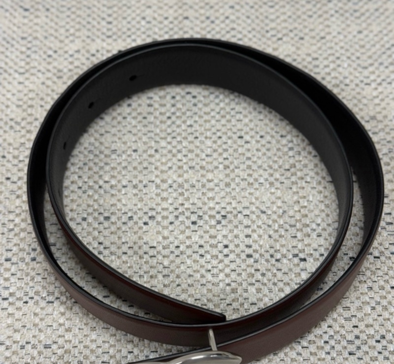 Chanel CHANEL 香奈兒 Logo標識針扣牛皮 皮帶 男女同款 黑色 寬3CM-3