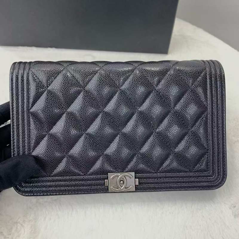 CHANEL經典熱賣款❤️🔥Leboy woc 黑色銀扣-1