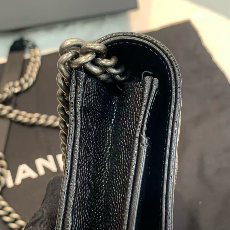 CHANEL經典熱賣款❤️🔥Leboy woc 黑色銀扣-6