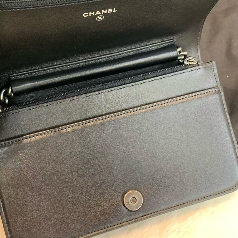 CHANEL經典熱賣款❤️🔥Leboy woc 黑色銀扣-7