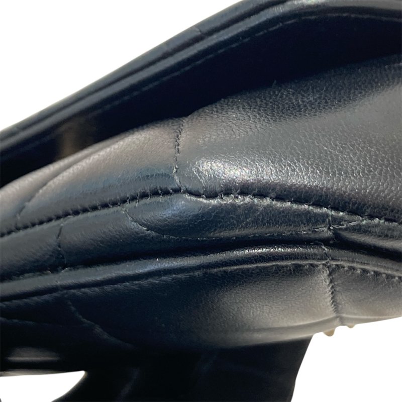 CHANEL 香奈兒 19 菱格紋 皮革 眼鏡包 手機包 黑色-7