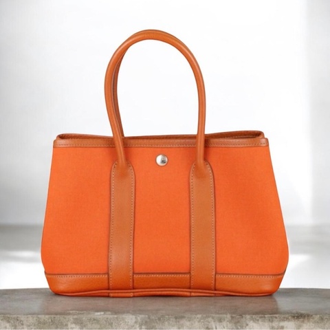 「JL精品代購」9新 Hermes 愛馬仕 party garden 花園23愛馬仕橘