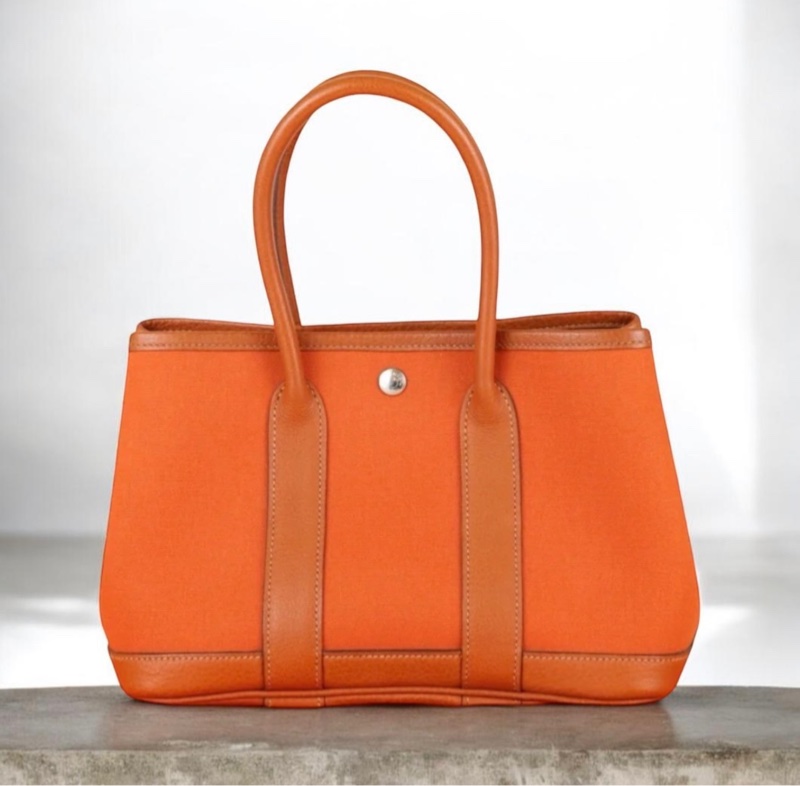 「JL精品代購」9新 Hermes 愛馬仕 party garden 花園23愛馬仕橘-0