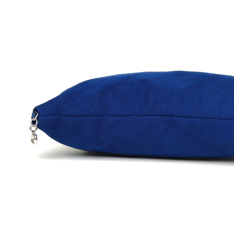 CHANEL 拼色毛呢27開銀扣字母logo毛巾沙灘包帶手柄購物袋大號肩背包-3