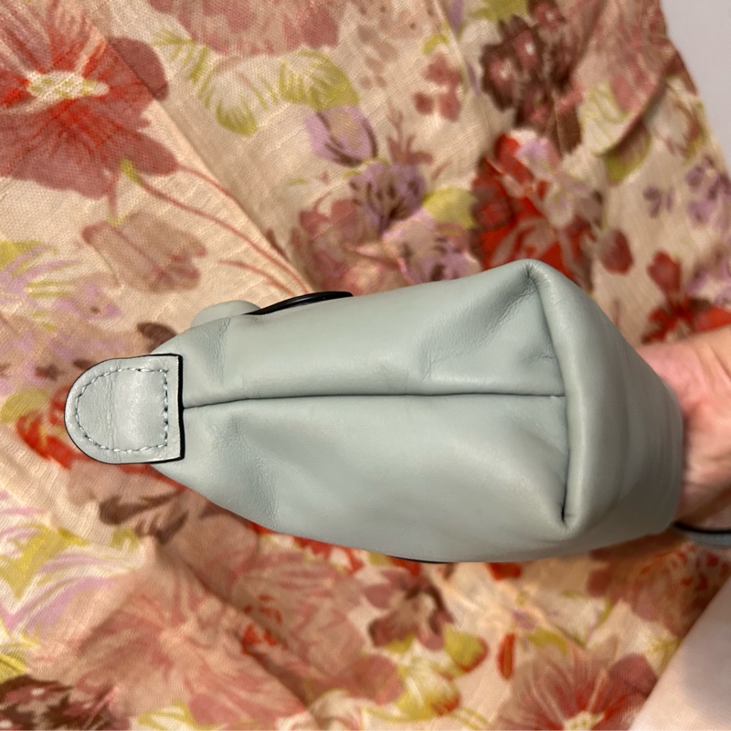 LONGCHAMP LE PLIAGE XTRA 系列牛皮水餃包/斜背/手提 XS鼠尾草綠 有防塵袋-7