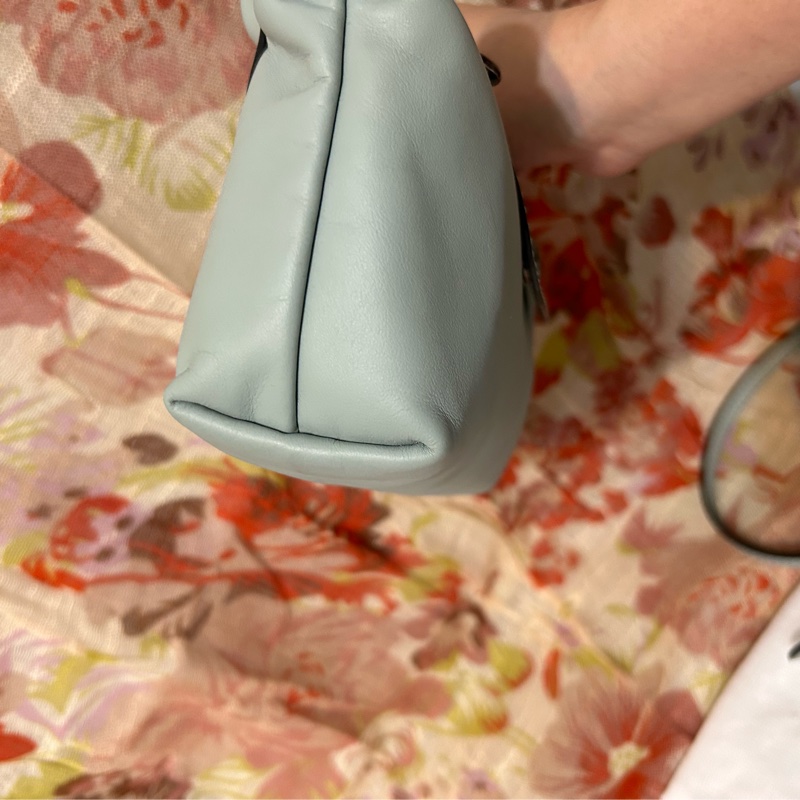 LONGCHAMP LE PLIAGE XTRA 系列牛皮水餃包/斜背/手提 XS鼠尾草綠 有防塵袋-8