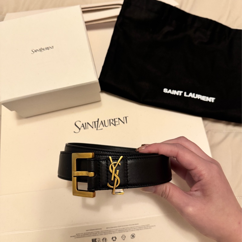 全配YSL經典款皮帶-1