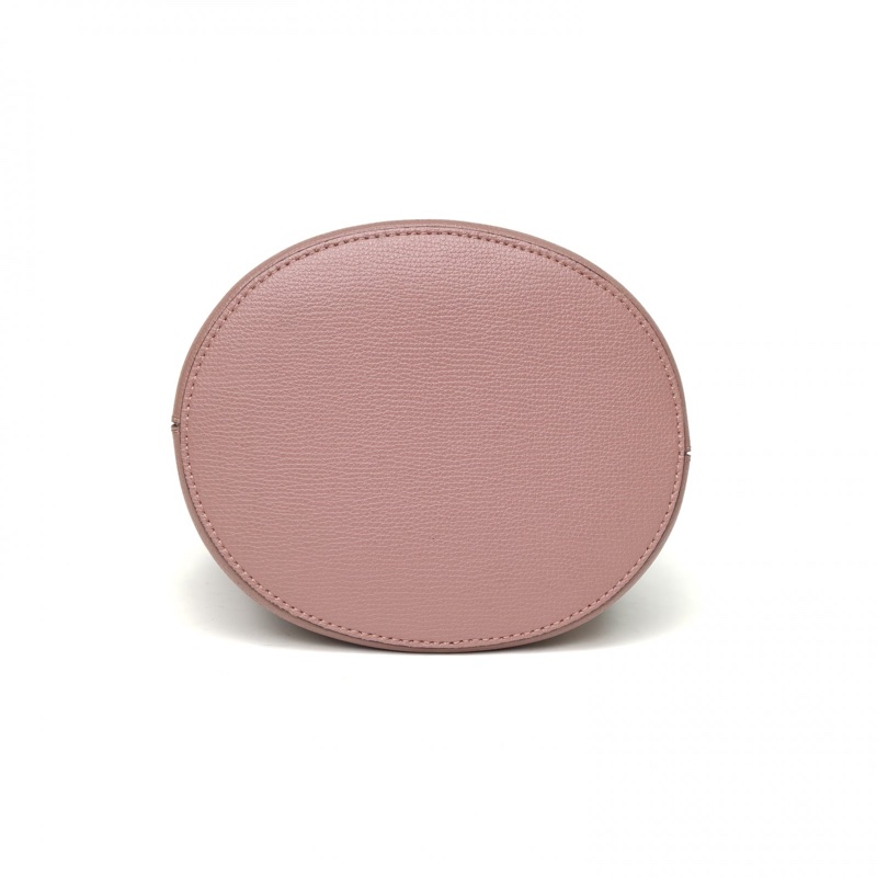 Burberry 豆沙粉牛皮全皮水桶單肩包-3