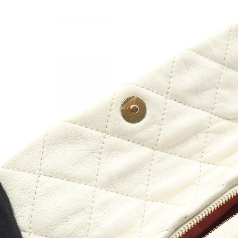 香奈兒 (CHANEL) 絎縫單肩包 AS2479 羊皮（綿羊皮）白色二手女款-7