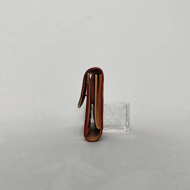 LOUIS VUITTON 老花PVC2003中古村上隆聯名櫻花長款錢包-1