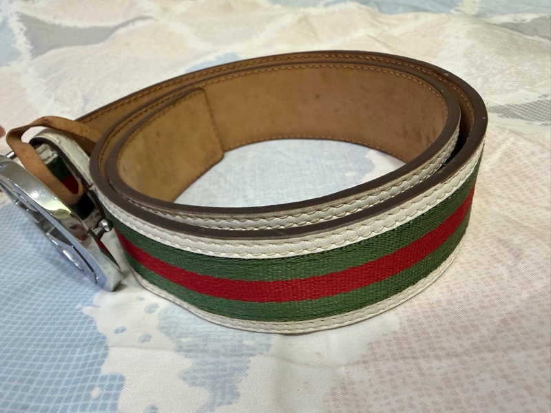 Gucci經典三線皮帶-2