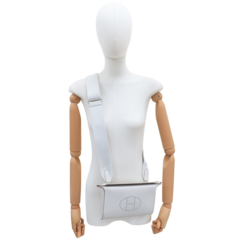 奶灰色 Togo牛皮 Videpoches 肩背包 B刻【HERMES 愛馬仕】-7