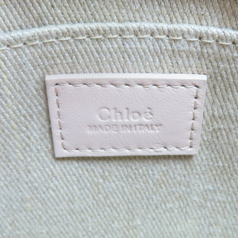 粉色 牛皮 Woody mini 托特包 肩背包【Chloe 克羅伊】 CHC22AP237I266J5-7