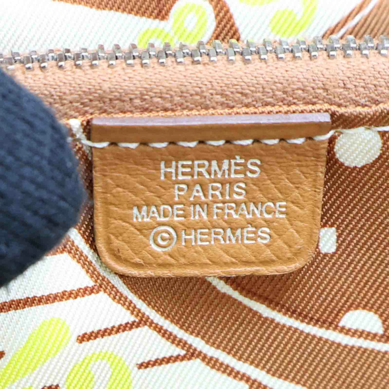 金棕色 Epsom牛皮 Silk In Compact 拉鍊 短夾 D刻【HERMES 愛馬仕】 H085209CKAA-6