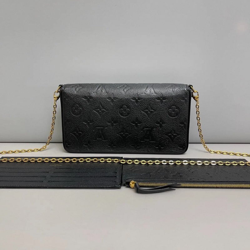 LV路易威登黑色全皮三合一 芯片款-1