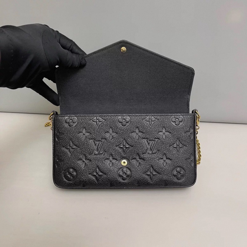 LV路易威登黑色全皮三合一 芯片款-5