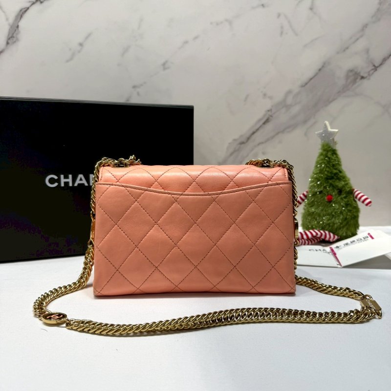 CHANEL mini金屬琺瑯手提鏈帶包-1