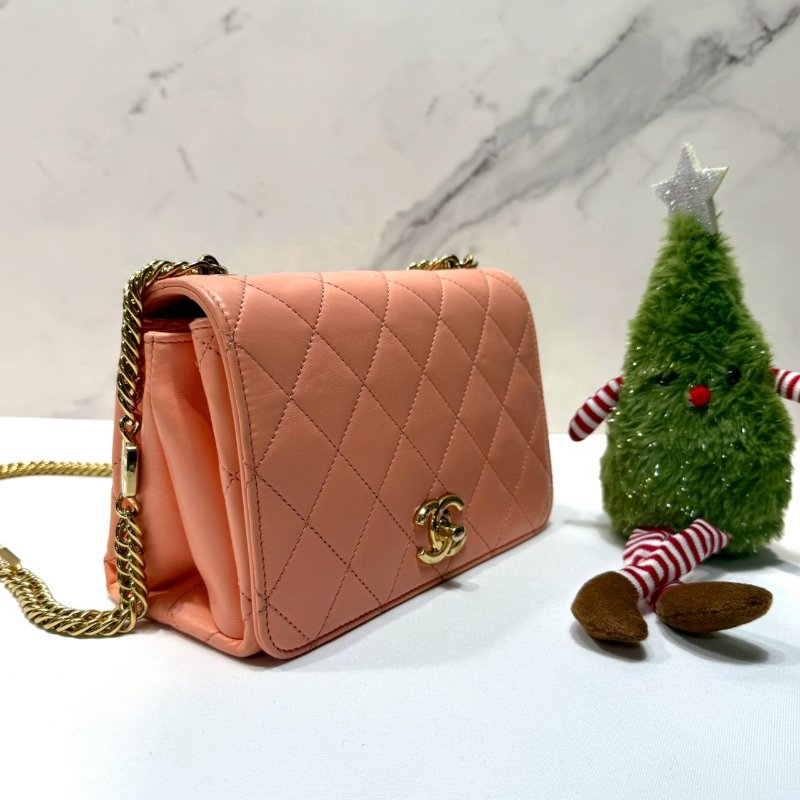 CHANEL mini金屬琺瑯手提鏈帶包-3