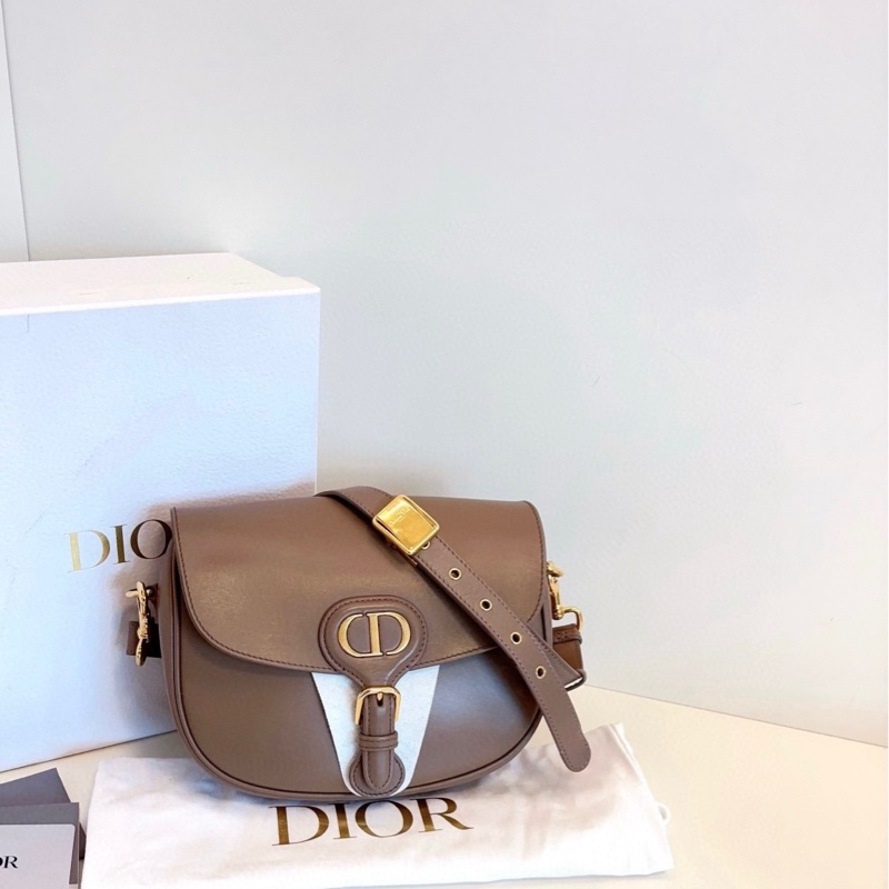 Dior 迪奧 bobby 中號 大象灰金扣-0