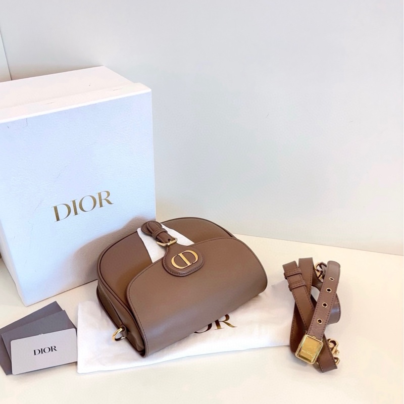 Dior 迪奧 bobby 中號 大象灰金扣-3