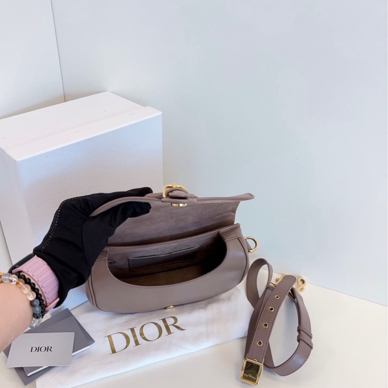 Dior 迪奧 bobby 中號 大象灰金扣-5