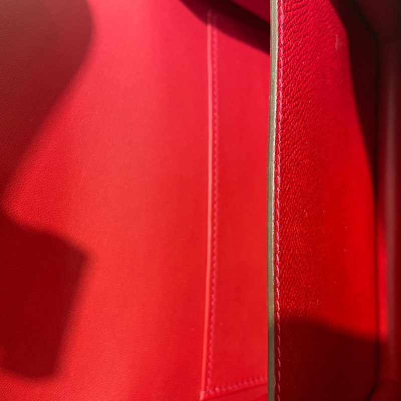 Hermes Mini Constance 紅色金扣-5