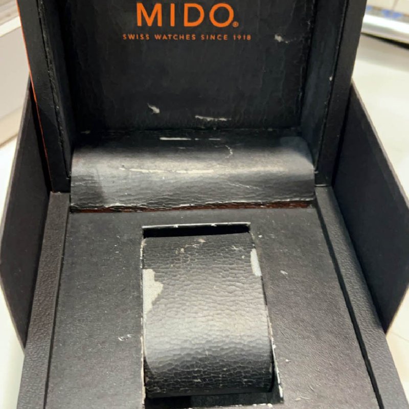 金鐸精品~W898 MIDO美度Multifort先鋒系列銀白色日內瓦波紋面盤44mm自動上鍊計時男錶-6