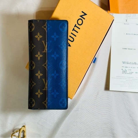 🔥附購證 稀有美品 LV 路易威登 Louis Vuitton限量拼色老花對開17卡零錢袋長夾