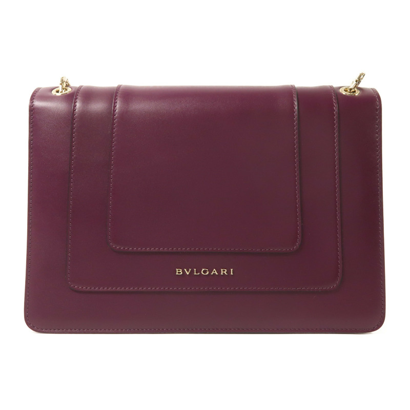 BVLGARI 牛皮皮革Serpenti Forever鏈帶肩背袋-1