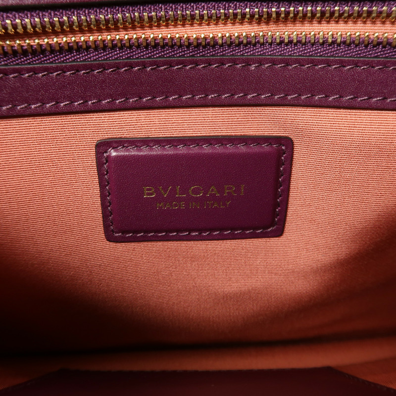 BVLGARI 牛皮皮革Serpenti Forever鏈帶肩背袋-6