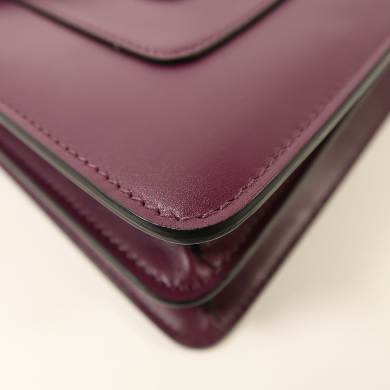 BVLGARI 牛皮皮革Serpenti Forever鏈帶肩背袋-13