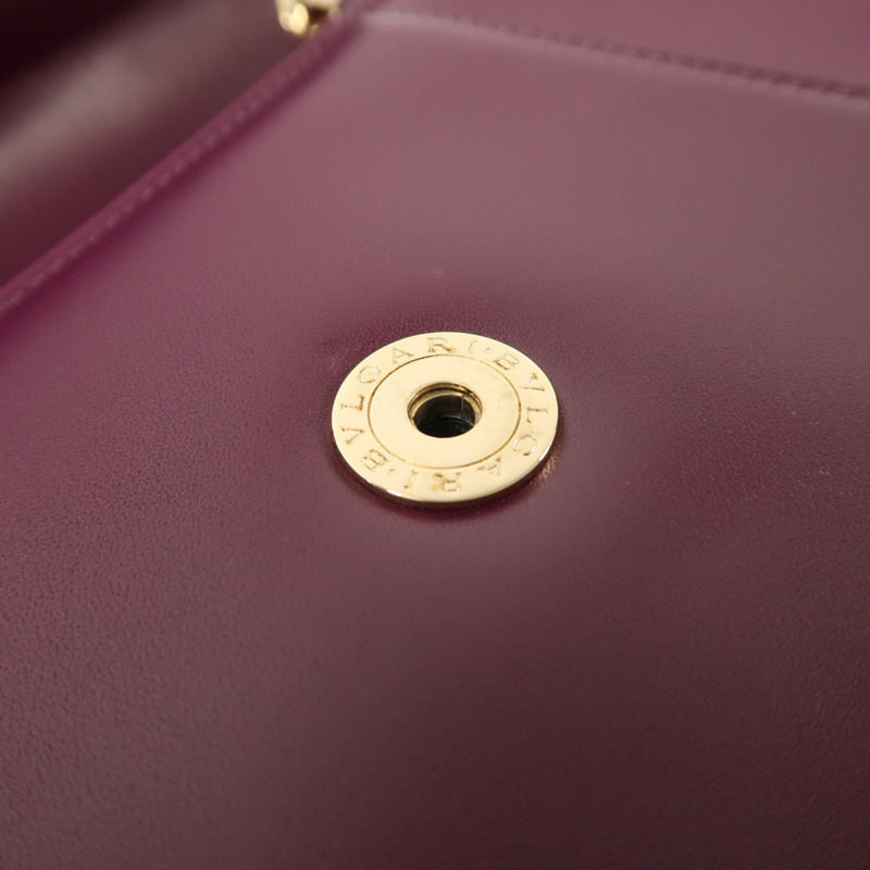 BVLGARI 牛皮皮革Serpenti Forever鏈帶肩背袋-18