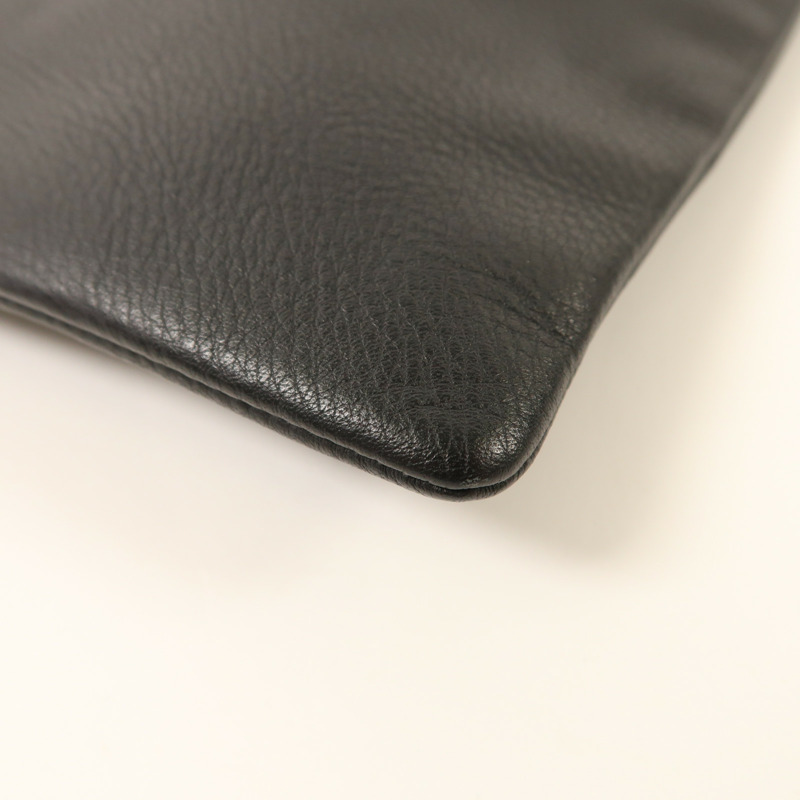 BALENCIAGA 牛皮皮革Clutch Bag銀扣手拿包-8