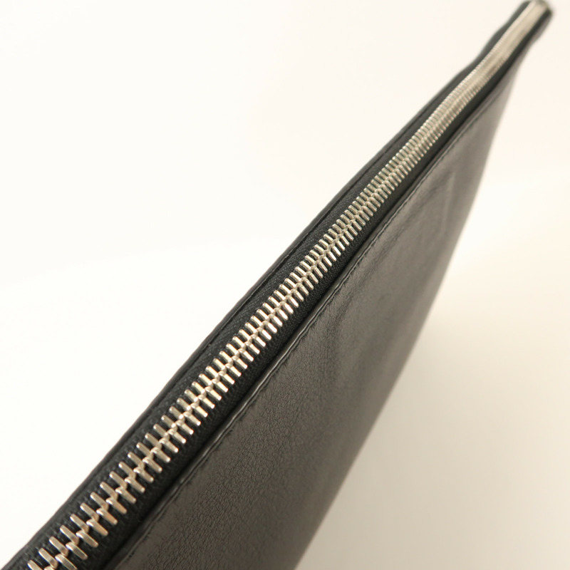 BALENCIAGA 牛皮皮革Clutch Bag銀扣手拿包-12