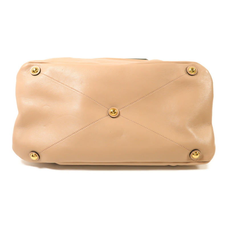 Miu Miu 牛皮皮革2 Way Shoulder金扣手挽肩背兩用袋-3