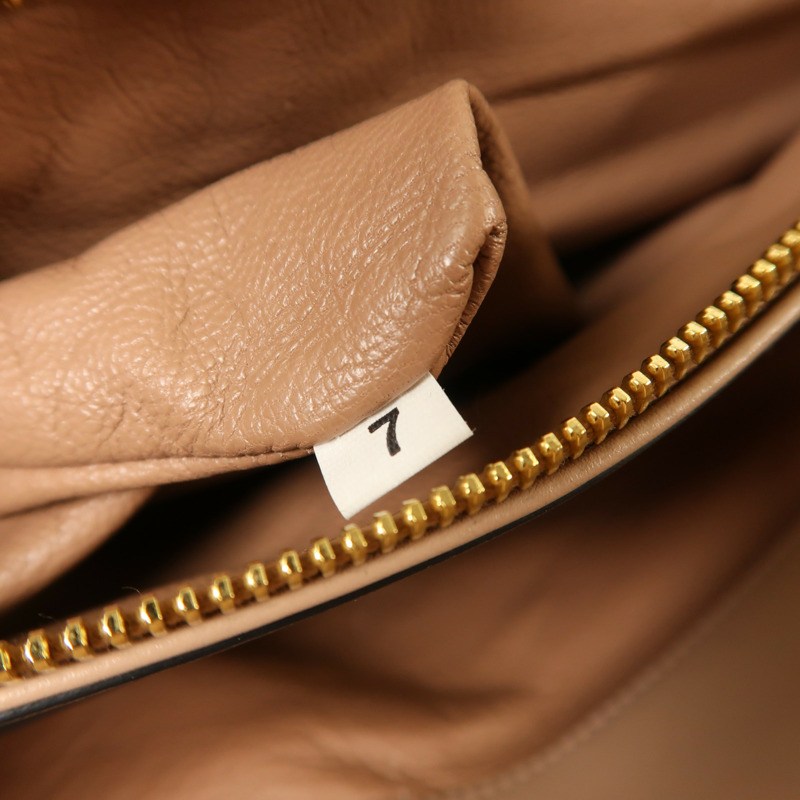 Miu Miu 牛皮皮革2 Way Shoulder金扣手挽肩背兩用袋-9