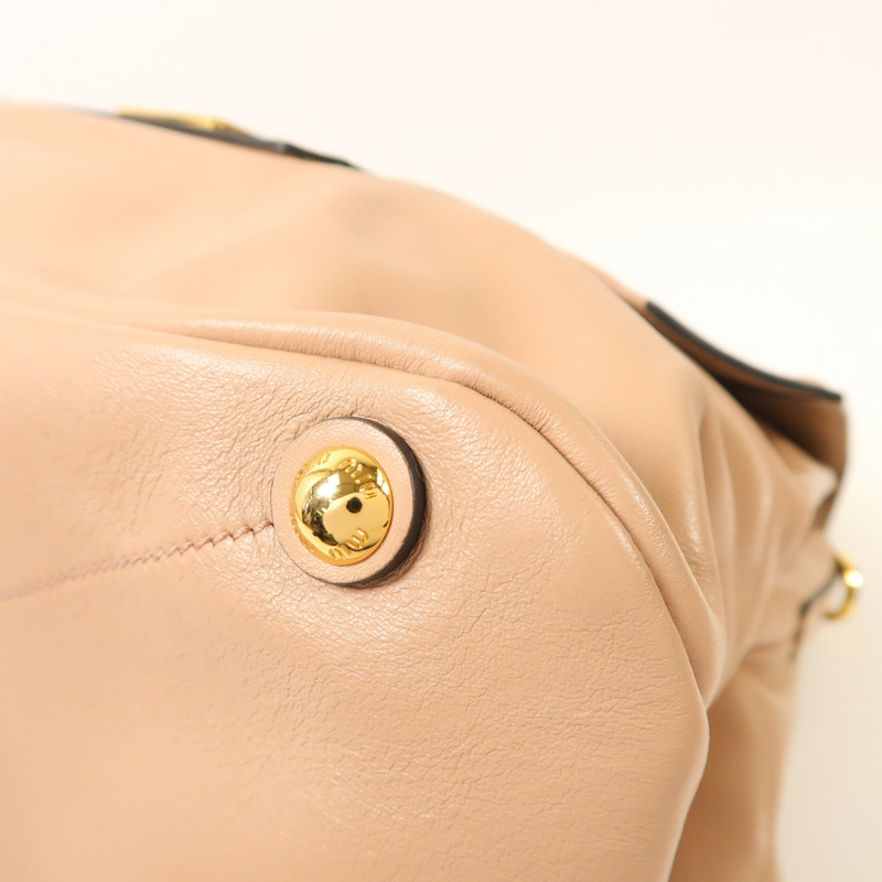 Miu Miu 牛皮皮革2 Way Shoulder金扣手挽肩背兩用袋-12