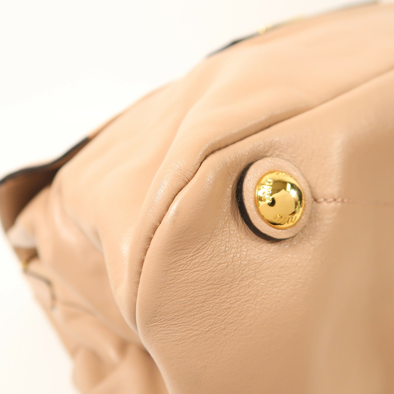 Miu Miu 牛皮皮革2 Way Shoulder金扣手挽肩背兩用袋-13