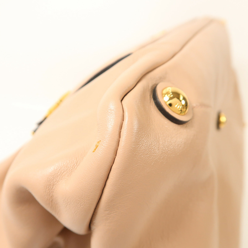 Miu Miu 牛皮皮革2 Way Shoulder金扣手挽肩背兩用袋-15