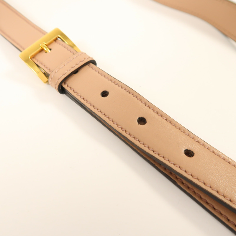 Miu Miu 牛皮皮革2 Way Shoulder金扣手挽肩背兩用袋-26