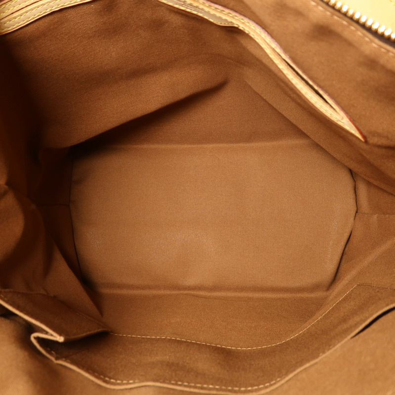 LOUIS VUITTON Monogram Palermo GM金扣手挽肩背兩用袋棕色-4